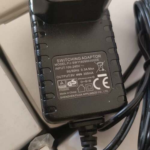 可维修福佳9V300mA电源适配器 欧规插头 正品议价