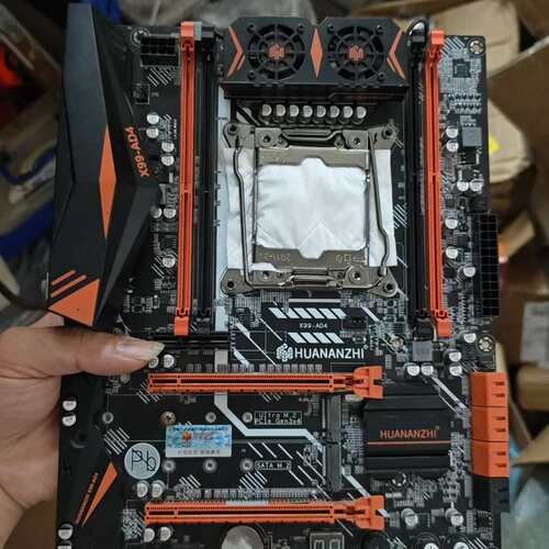 议价华南X99-AD4主板，橙色PCB，支持E5系列CPU，DD可维修