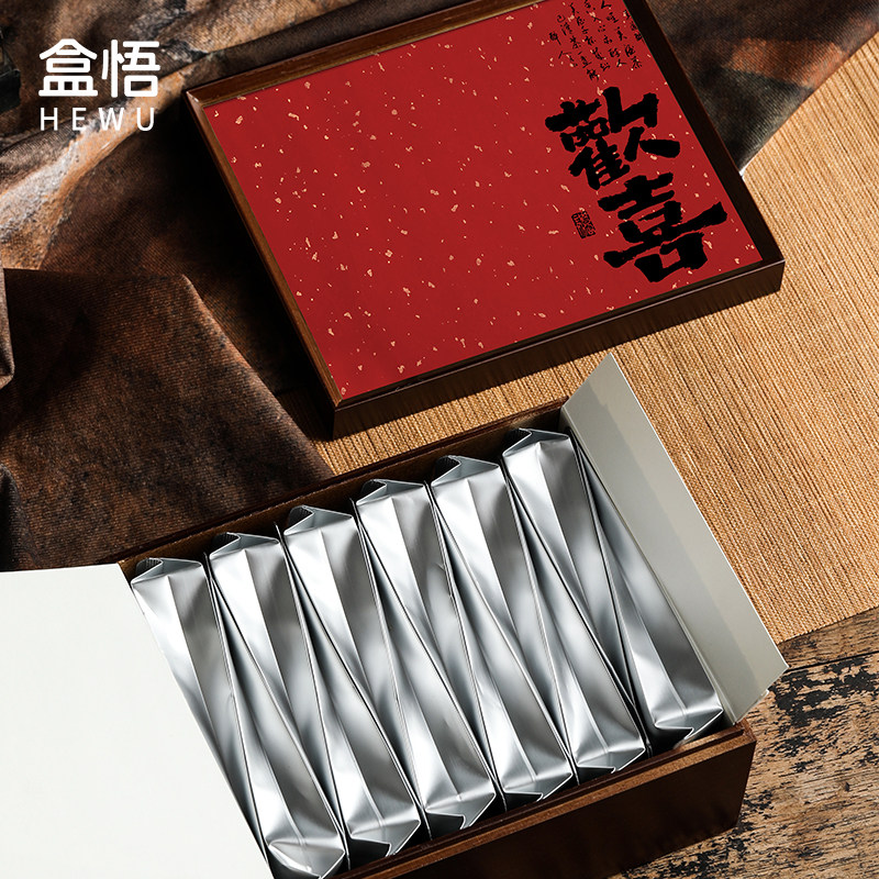 高档茶叶包装盒岩茶金俊眉红茶肉桂通用摆泡木盒空礼品盒定制,包装,茶叶包装,淘宝优惠券,粉丝福利购,淘宝优惠卷