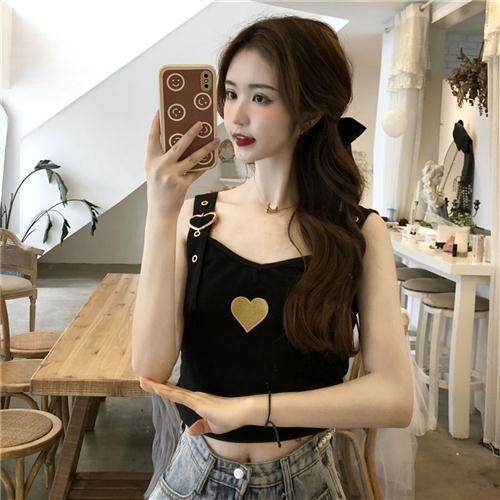 法式别致吊带背心女夏季内搭外穿高级设计感小众网红爆款甜辣上衣