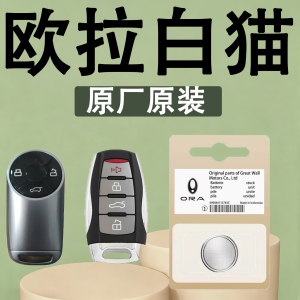 欧拉白猫原装车遥控钥匙电池电子