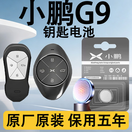 小鹏G9原装汽车遥控钥匙电池电子