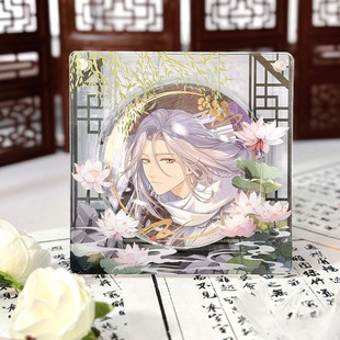 怪豆原创古风58 75mm吧唧砖吧唧托卡砖亚克力谷美动漫徽章收纳盒