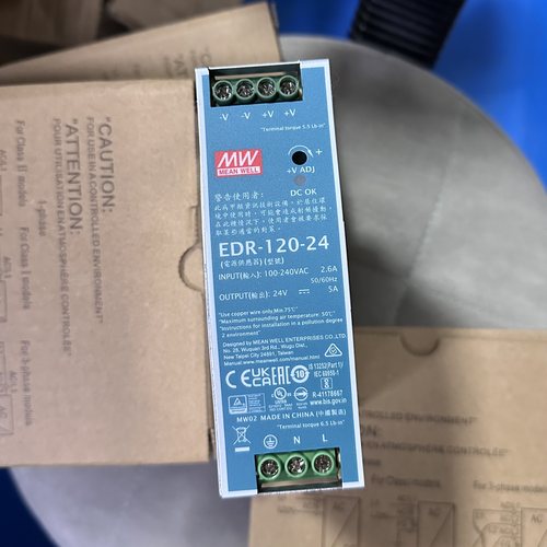 EDR-120-24台湾明纬开关电源220转12V48V直流75/120/150W导轨式DR
