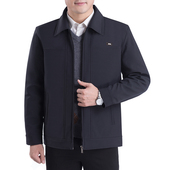 爸爸外套男中老年夹克衫 休闲男装 中年男士 春秋款 男宽松上衣春装 男