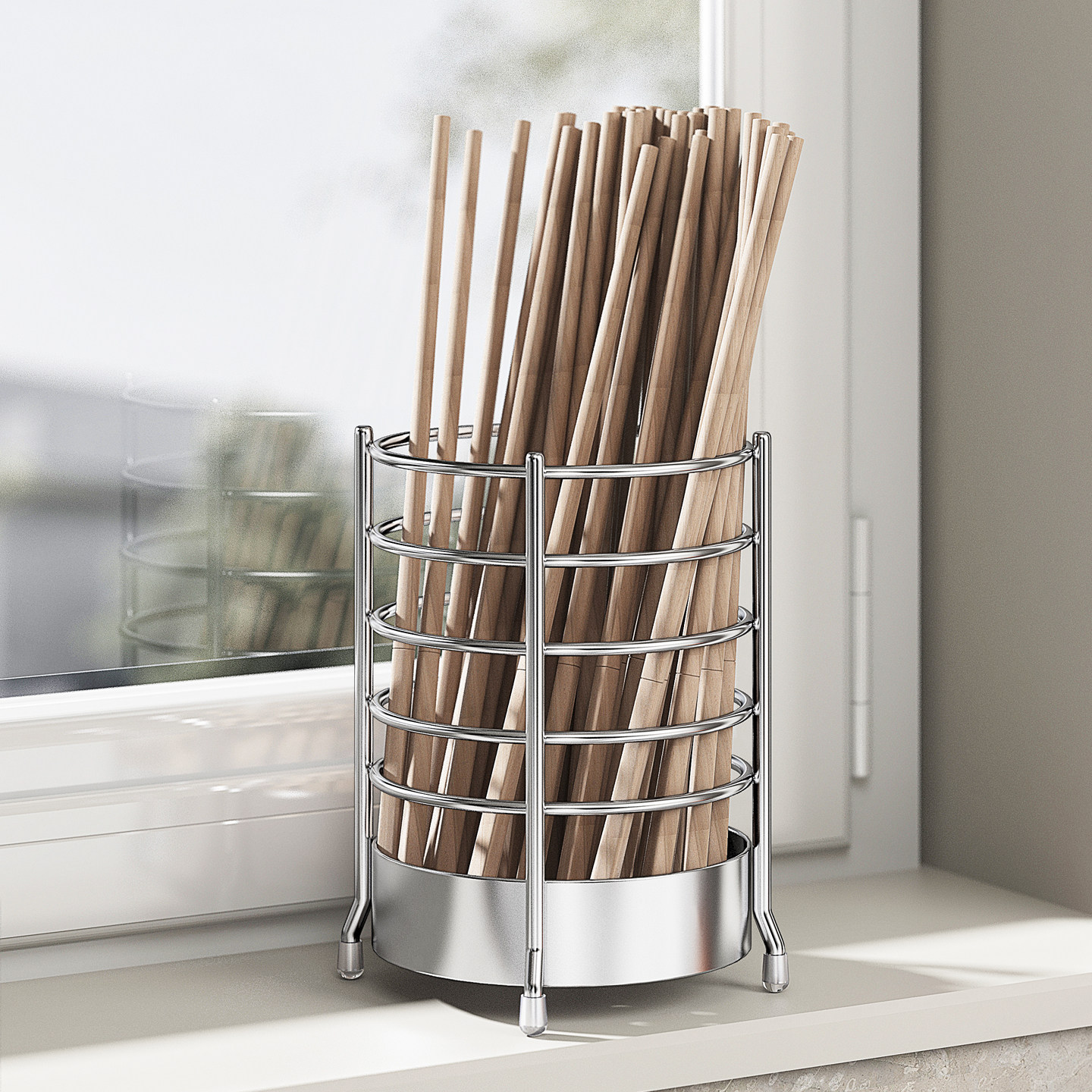 筷子架筷筒加厚圆形餐具笼筷子盒台式304不锈钢 厨房置物架收纳架,餐饮具,餐具笼/架,淘宝优惠券,粉丝福利购,淘宝优惠卷