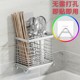304不锈钢筷子筒壁挂式筷笼家用筷筒 厨房置物架筷子桶沥水收纳盒