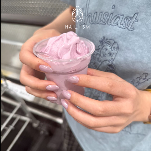 【NAILISM 海莉美甲】香芋紫海莉蹭粉美甲高级气质显白春夏美甲