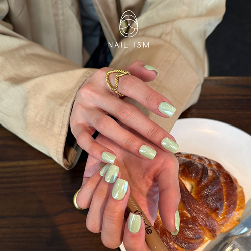 【NAILISM 海莉美甲】薄荷绿哈密瓜海莉甲简约高级春天显白美甲