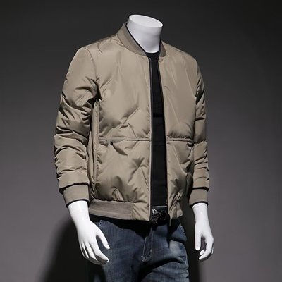 男士复古棉服秋冬季加厚保暖休闲立领修身防寒棉衣大码外套男潮流