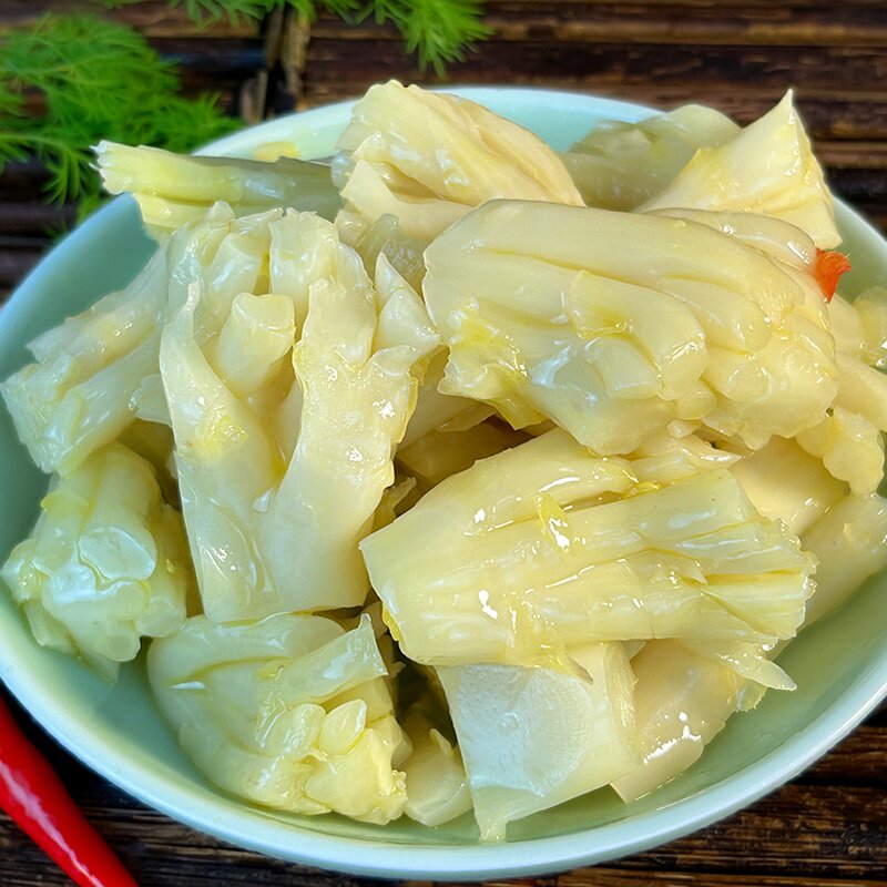 温州特产花菜梗 开袋即食下饭配粥泡菜凉菜酸脆爽口500克酒店同款