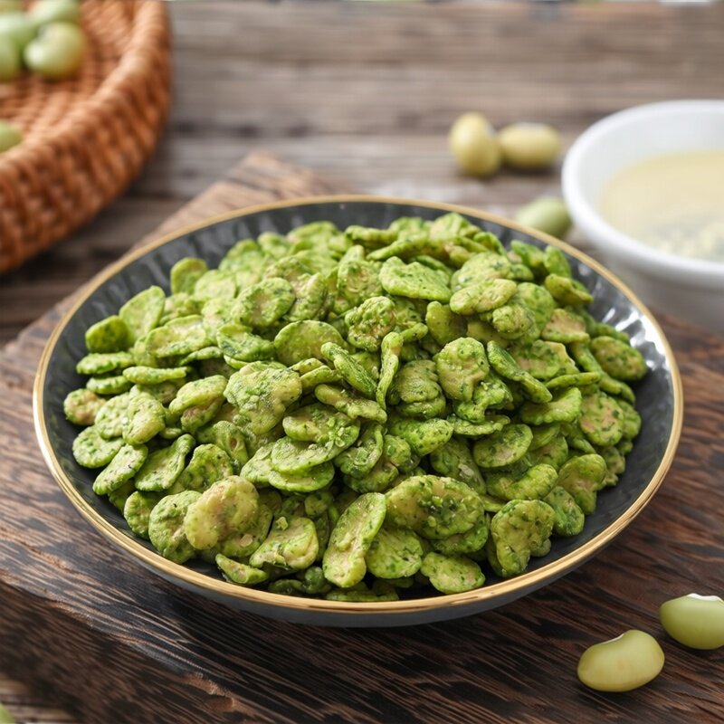 过年小零食海苔豆瓣脆脆香香开盖即食油炸蚕豆罐装200克