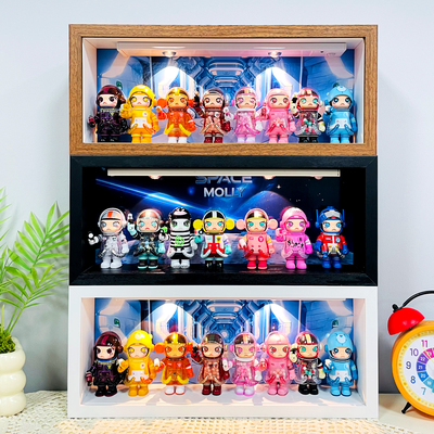 泡泡玛特MEGA SPACEMOLLY100%周年系列4 2A-3收纳展示架盲盒相框