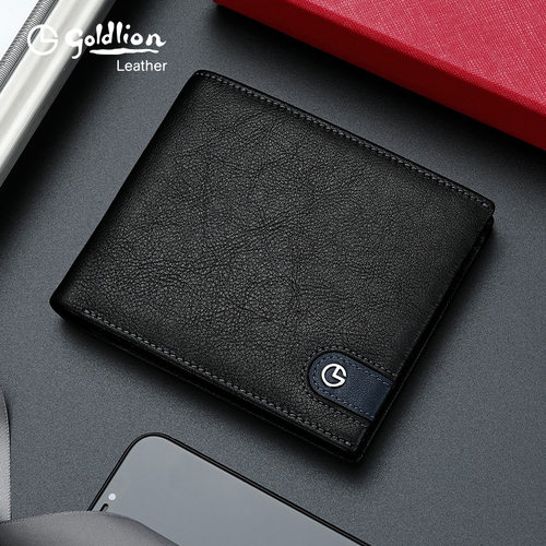 金利来钱包男短款新款真皮