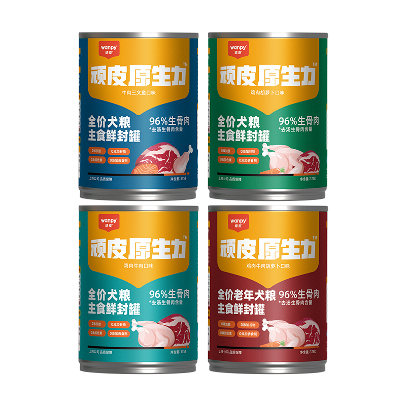 顽皮375g狗主食罐头狗狗零食狗粮