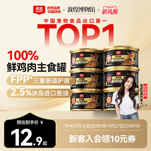 顽皮鲜满罐主食猫罐头猫湿粮