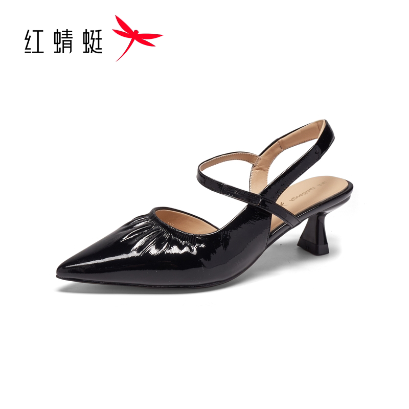 【门店发货】红蜻蜓2026夏季新品真皮优雅时装女单鞋MBX7300801