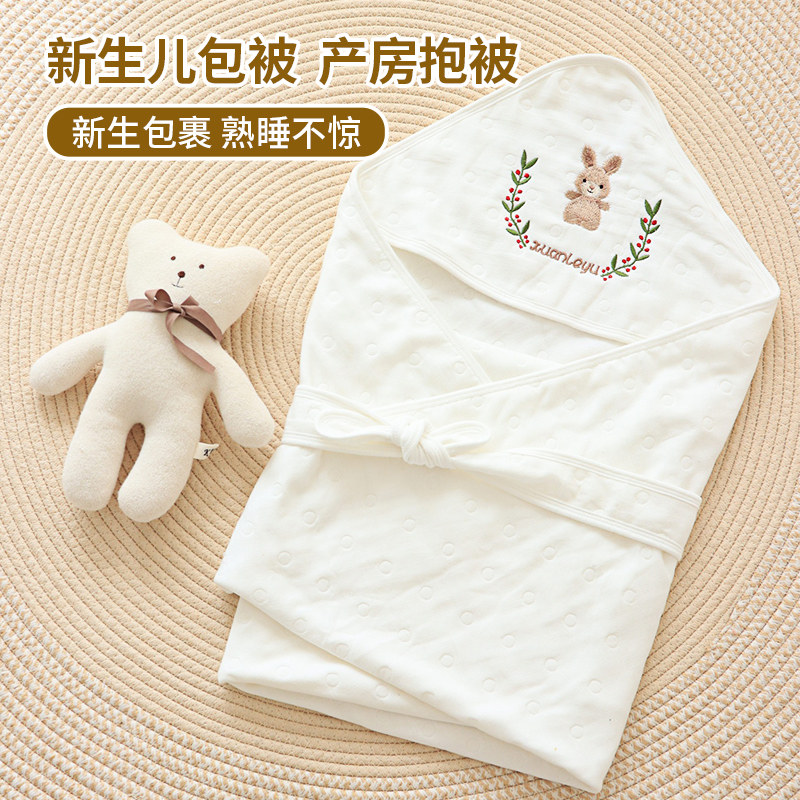 包被初生婴儿夏季薄款纯棉纱布a类新生儿产房襁褓宝宝抱被浴巾被