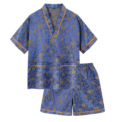 汗蒸服棉质提花女大码睡衣情侣款男足疗桑拿服按摩艾灸汗蒸衣服