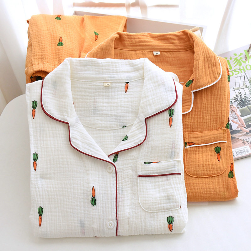全棉纱布家居服喂奶哺乳装