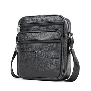 2026新款斜挎包男士包包头层竖款男包商务休闲小背包潮单肩包真皮