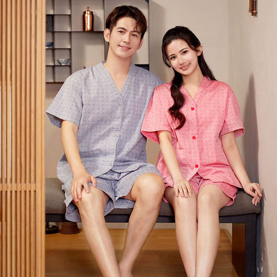 纯棉前后开衫系扣男女艾灸服拔罐后开背按摩针灸理疗服桑拿汗蒸服