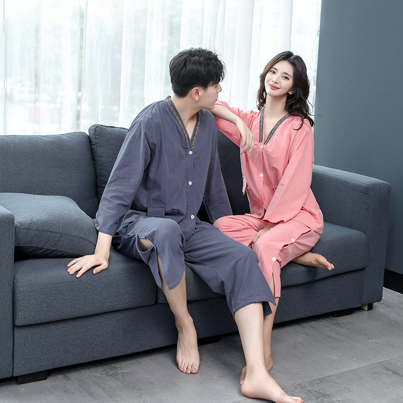 汗蒸服女款棉情侣装桑拿洗浴中心