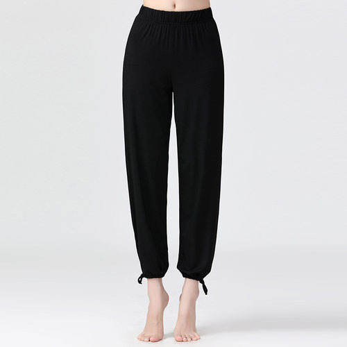 宽松舞蹈裤萝卜裤练功女形体训练秋爵士跳舞服装束脚灯笼裤女瑜伽