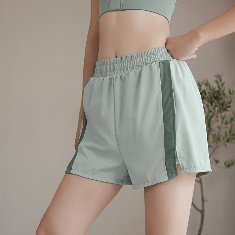 新款健身夏季瑜伽速干高腰提臀跑步篮球训练防走光运动短裤女