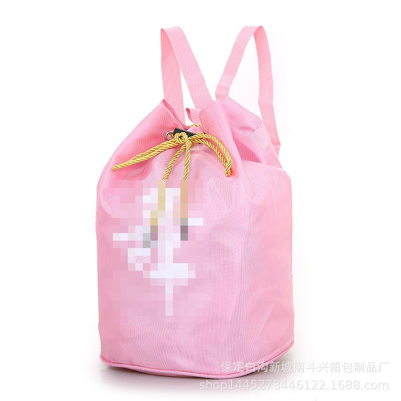 定做儿童水桶包丝抽绳包防水背包艺术班礼品包印字舞蹈瑜伽团队