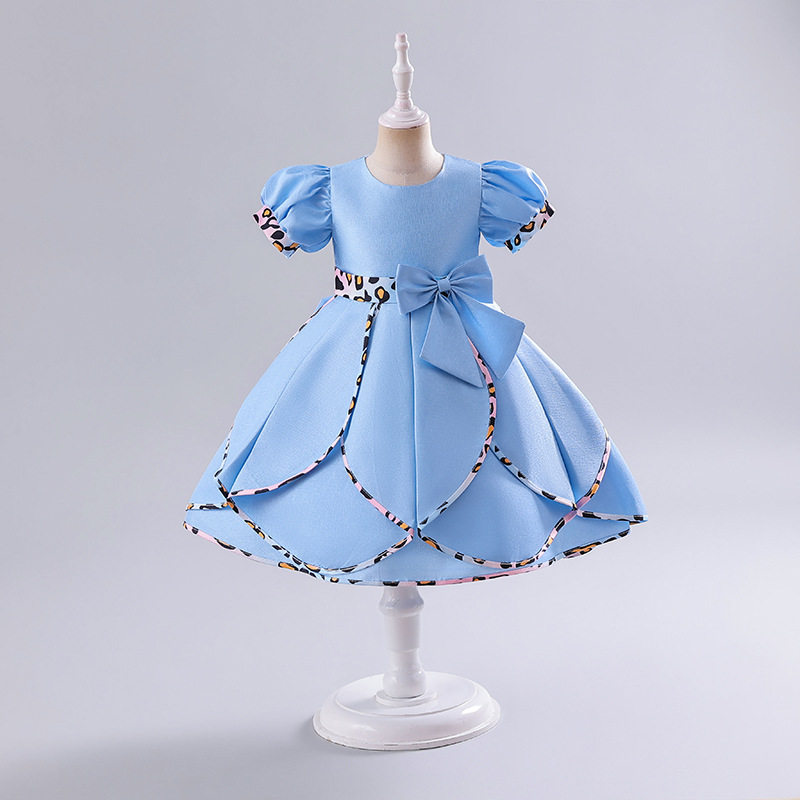 儿童礼服高端走秀六一表演出服蓬蓬公主裙花童装裙子跨境外贸