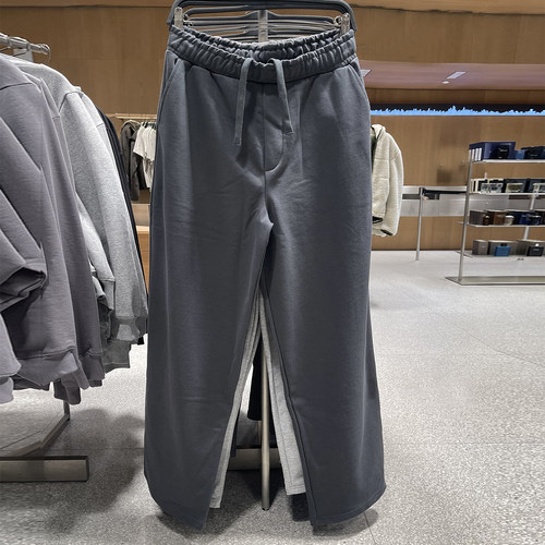 za obasov男装2025冬装新款休闲裤直筒裤长裤宽松运动卫裤0761371