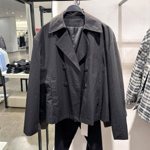 双排扣夹克上衣短款 2026春新款 风衣外套8281103800 obasov男装