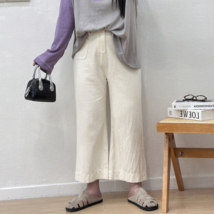 女夏高腰显瘦遮胯弹力牛仔百搭神裤 宛宛大码 胖MM梨形身材直筒裤