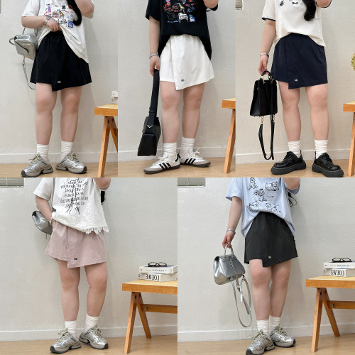 遮胯五分裙裤裤运动宽松休闲款