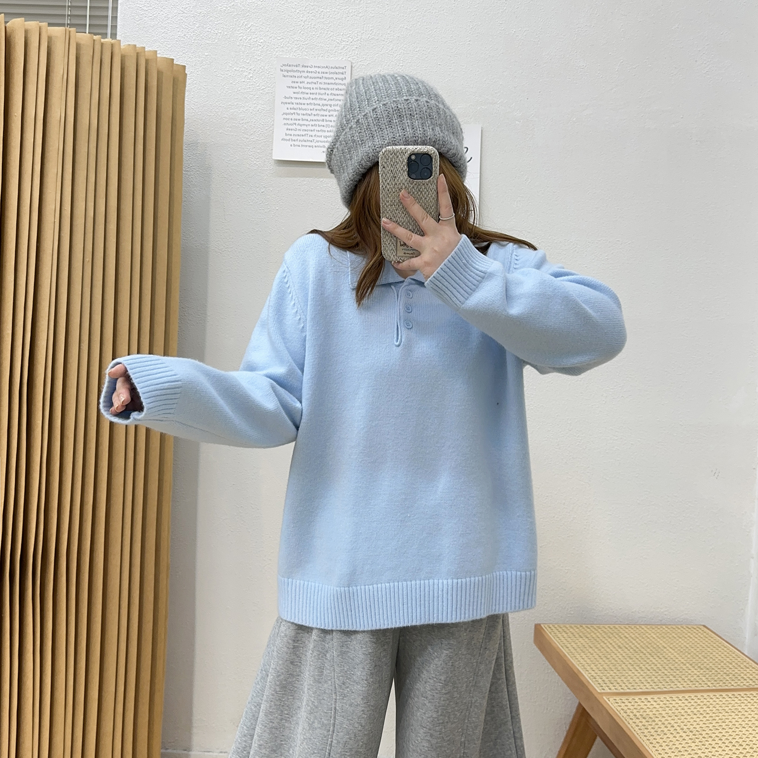 NEW【12/15  0点】宛宛家polo翻领毛衣