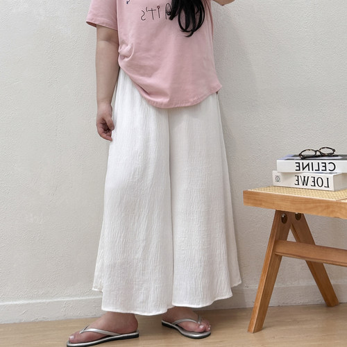 大码胖mm冰丝山本裙裤女夏薄款2026新款高腰垂感阔腿防晒半身裤裙