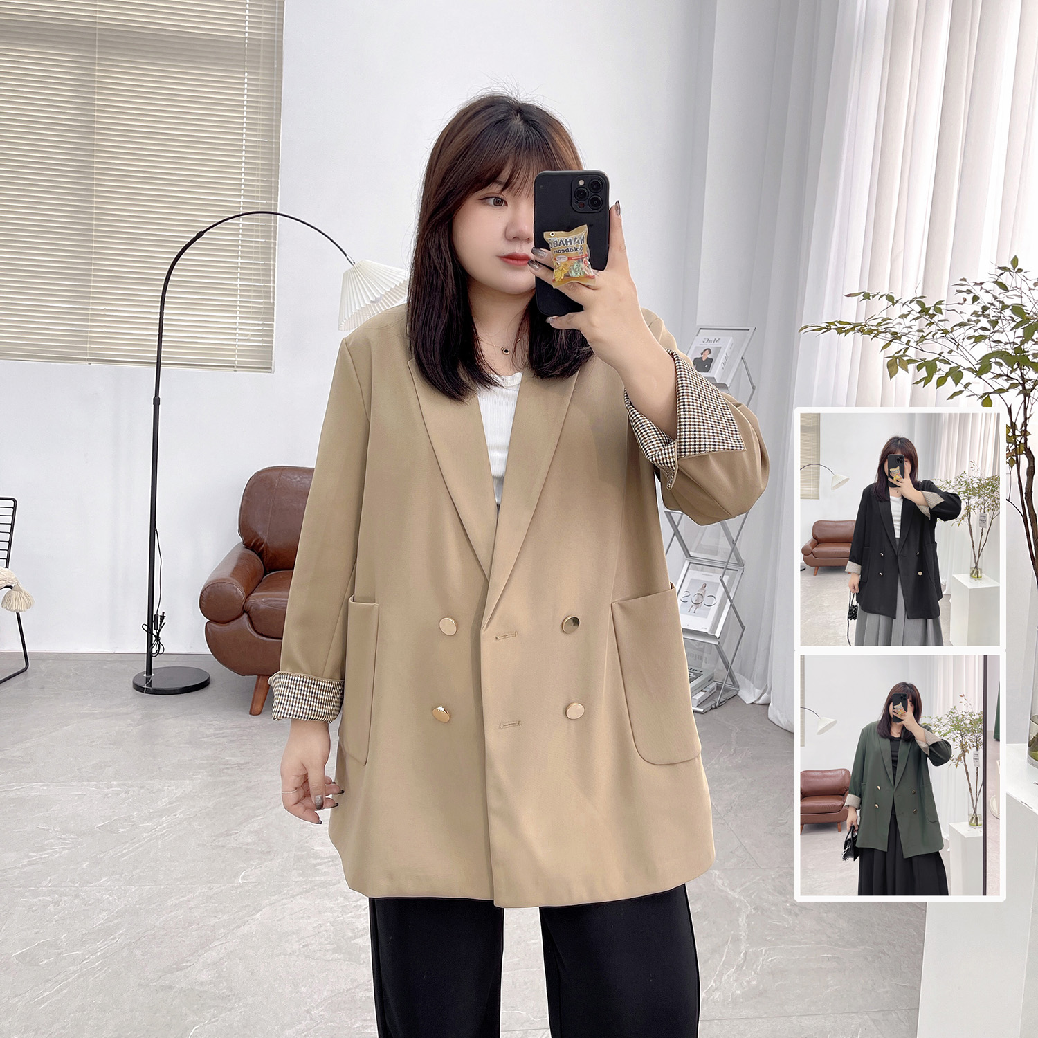 宽松设计感小众长袖西服