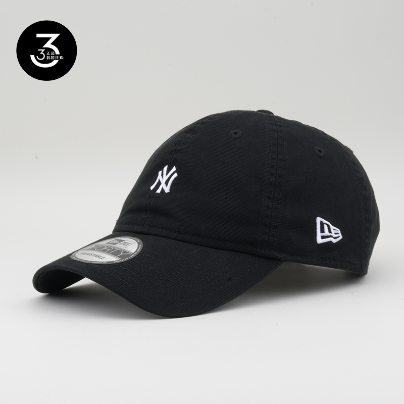 韩国代购NEWERA纽亦华帽子940小标软顶男女NY鸭舌帽棒球帽黑色