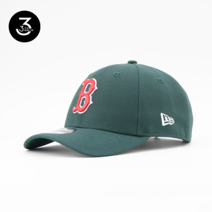 韩国代购 NEWERA纽亦华MLB球队940硬顶棒球帽红B波士顿红袜墨绿色