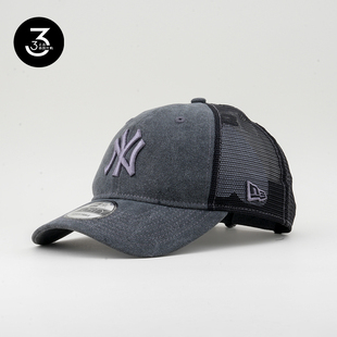 韩国代购 防晒通风大标NY棒球帽黑灰 NEWERA纽亦华940软顶网眼夏季