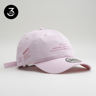 韩国代购 NEWERA纽亦华高尔夫系列三行小字母940软顶棒球帽粉色