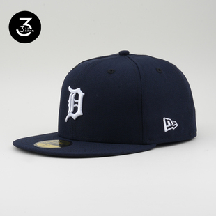 韩国代购NEWERA纽亦华美职棒MLB平沿全封闭棒球帽底特律老虎
