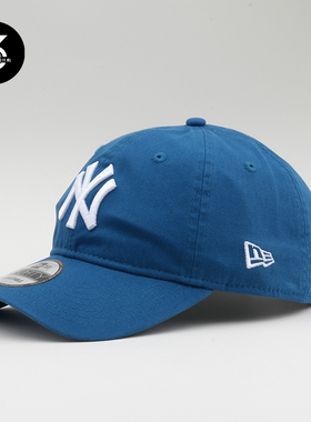 韩国代购NEWERA纽亦华940软顶大标男女大头围棒球帽NY洋基天蓝色