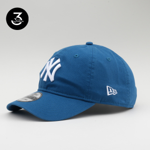 韩国代购 NEWERA纽亦华940软顶大标男女大头围棒球帽NY洋基天蓝色