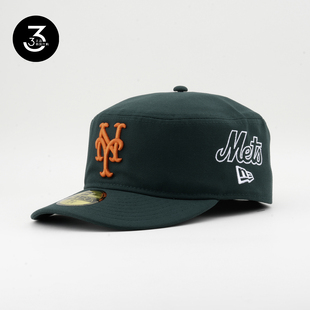 韩国代购NEWERA纽亦华PILLBOX复古平沿全封闭药盒帽NY纽约大都会