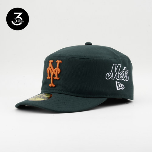 韩国代购NEWERA纽亦华PILLBOX复古平沿全封闭药盒帽NY纽约大都会