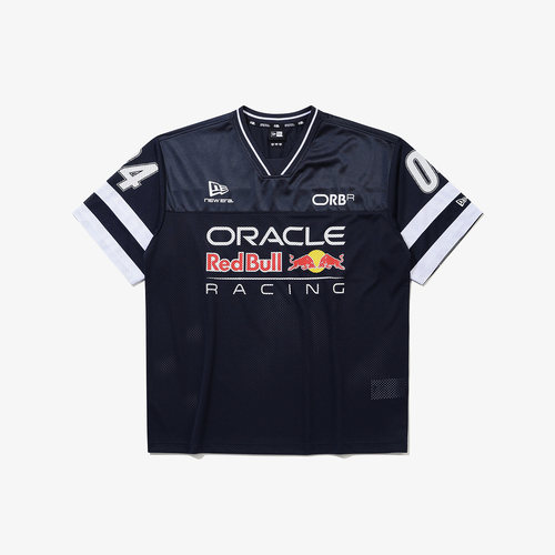 韩国代购NEW ERA X RED BULL RACING纽亦华X红牛联名网眼T恤藏蓝