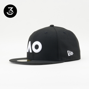 韩国代购 5950平沿全封闭棒球帽黑 NEWERA纽亦华AO澳网公开赛联名款