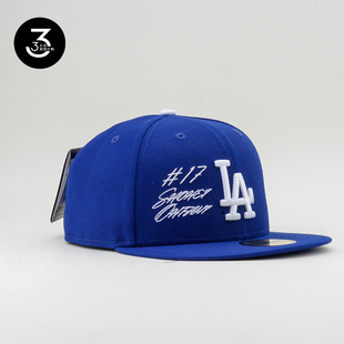 韩国代购NEWERA纽亦华5950平沿全封闭17号大谷翔平联名款LA棒球帽